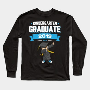 Dabbing Kindergarten Graduate Class Of 2019 Boys Long Sleeve T-Shirt